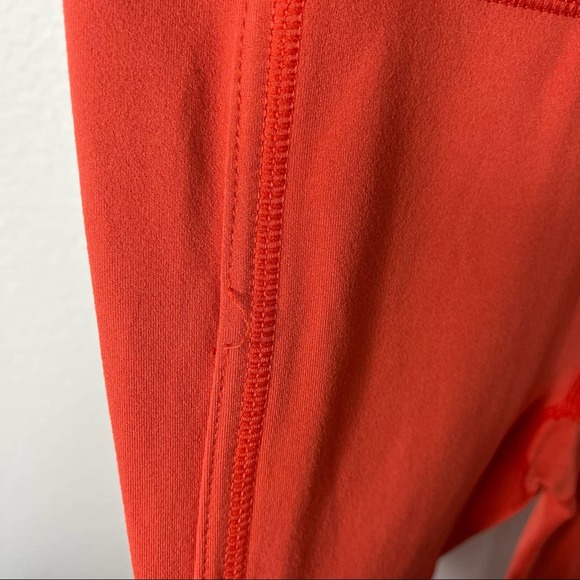 Free People Movement Coral Red Side Cutout High Waist Leggings Active Workout XS - Picture 4 of 10